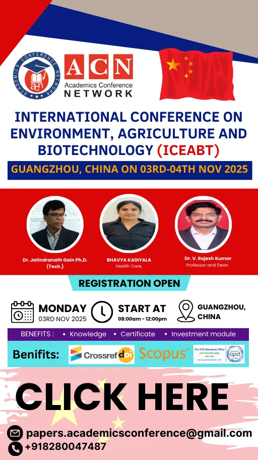 Environment, Agriculture and Biotechnology Conference in China
